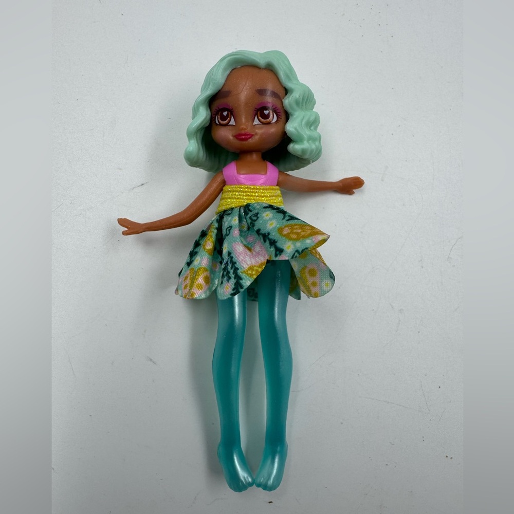 Just Play Hairmazing Collectible Mini Dolls, Moth / Butterfly blue green 4” 2021